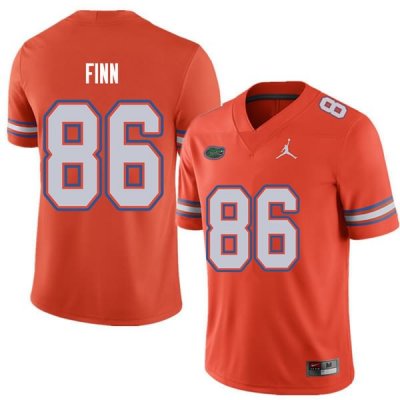 Men's Florida Gators #86 Jacob Finn NCAA Jordan Brand Orange Authentic Stitched College Football Jersey QVS7662BP